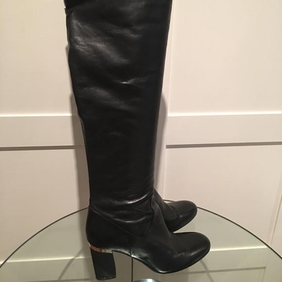 Tristan Leather Over the Knee Boots - Picture 10 of 13